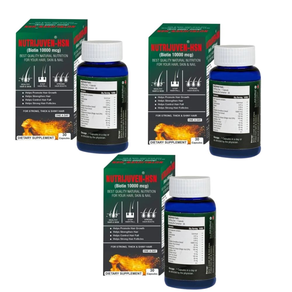 Nutrijuven - Hsn - Biotin 10000 Mcg Capsules | Grab2Buy