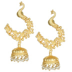 Joban Fashion Women Matte Gold Brass Jhumka | Grab2Buy