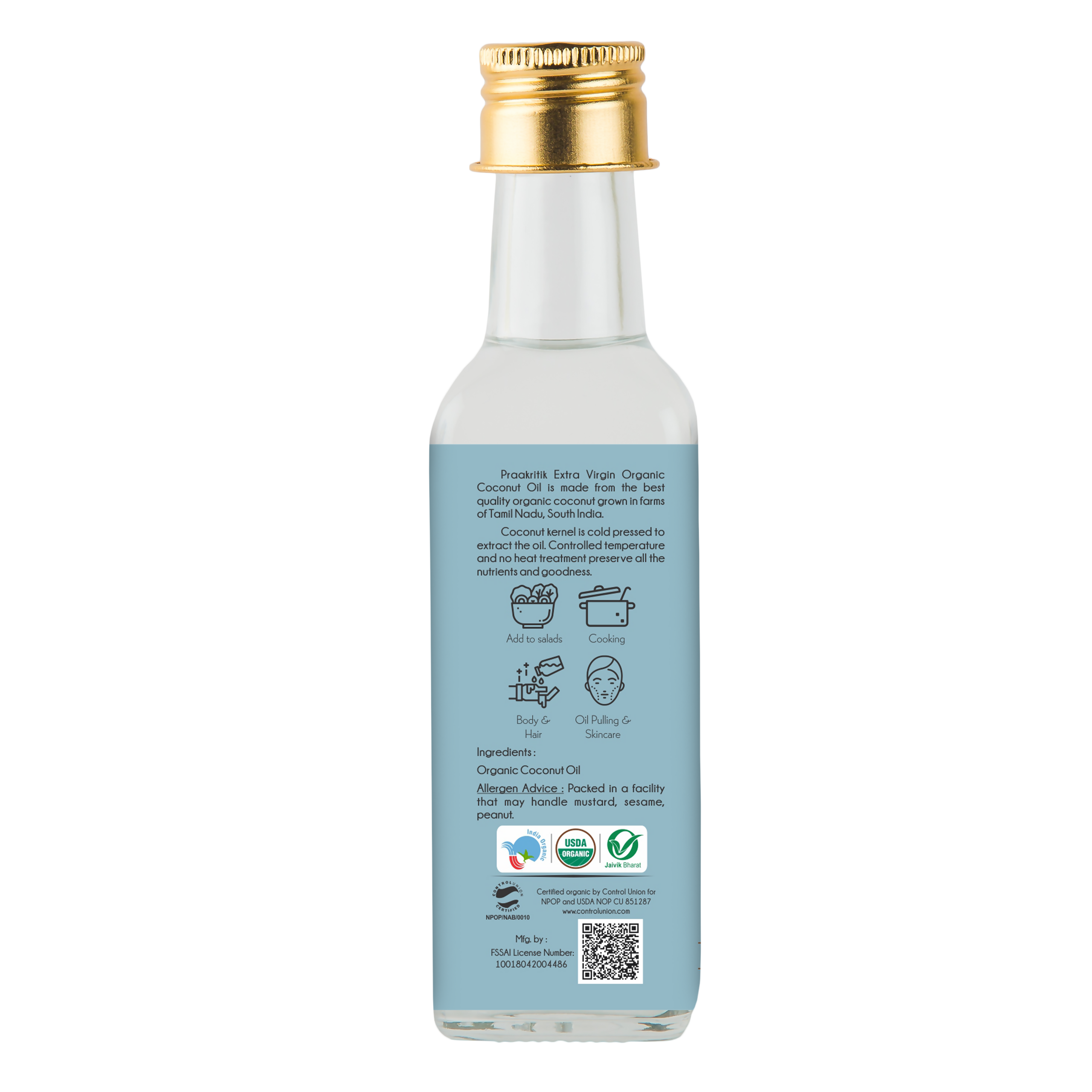 Praakritik Organic Extra Virgin Coconut Oil | Grab2Buy