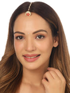 NVR Women's Trending Stylish Gold-Polished Maang Tikka | Grab2Buy