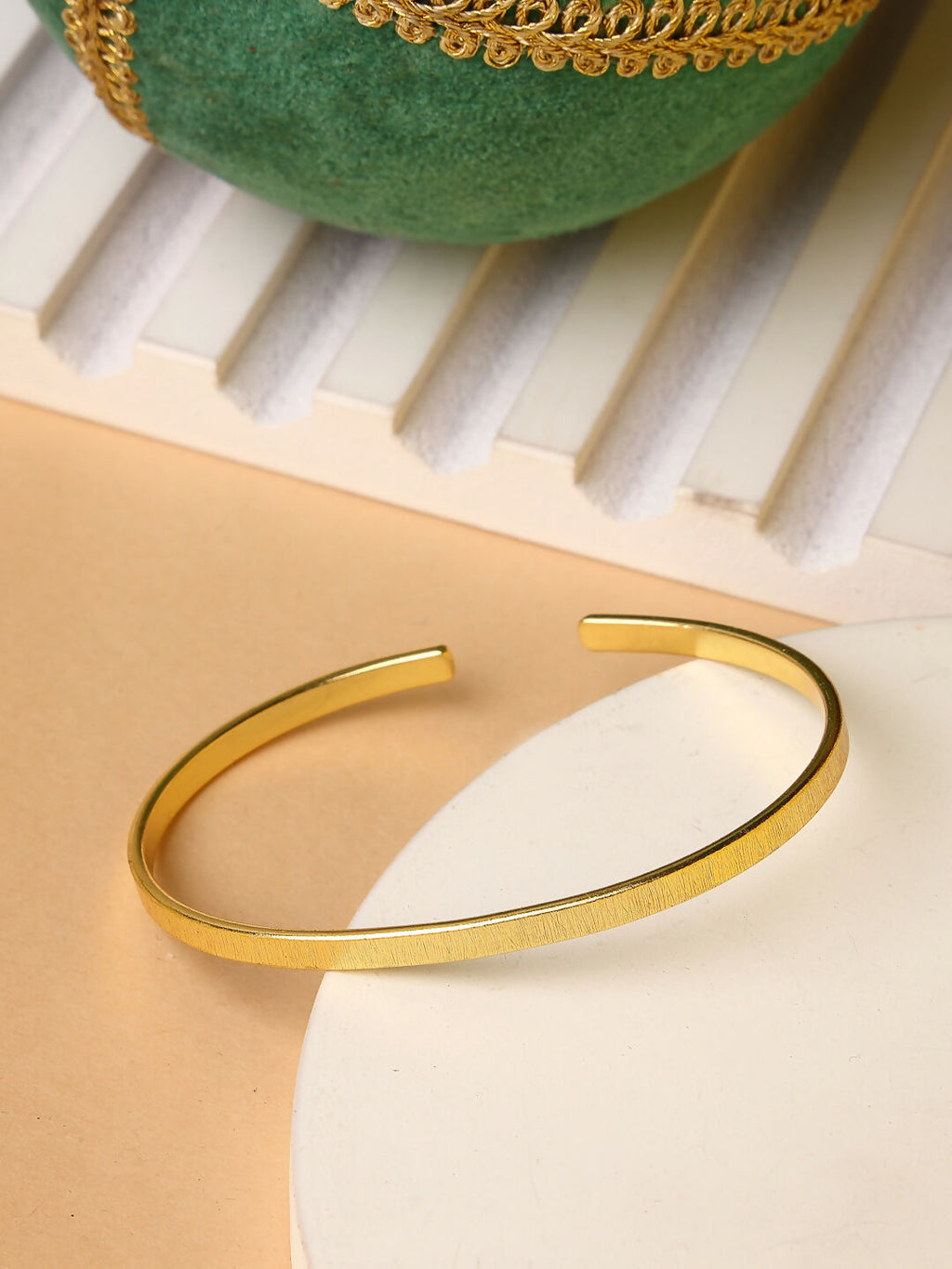 NVR Women Gold-Polished Western Cuff Bracelet | Grab2Buy