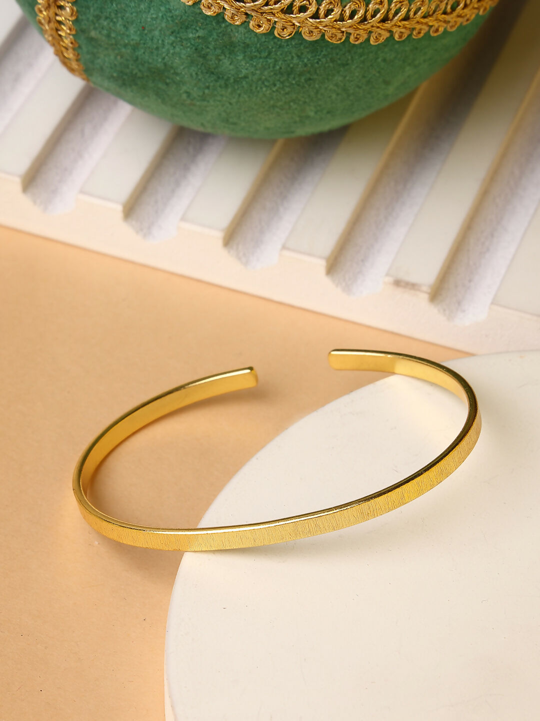 NVR Women Gold-Polished Western Cuff Bracelet | Grab2Buy