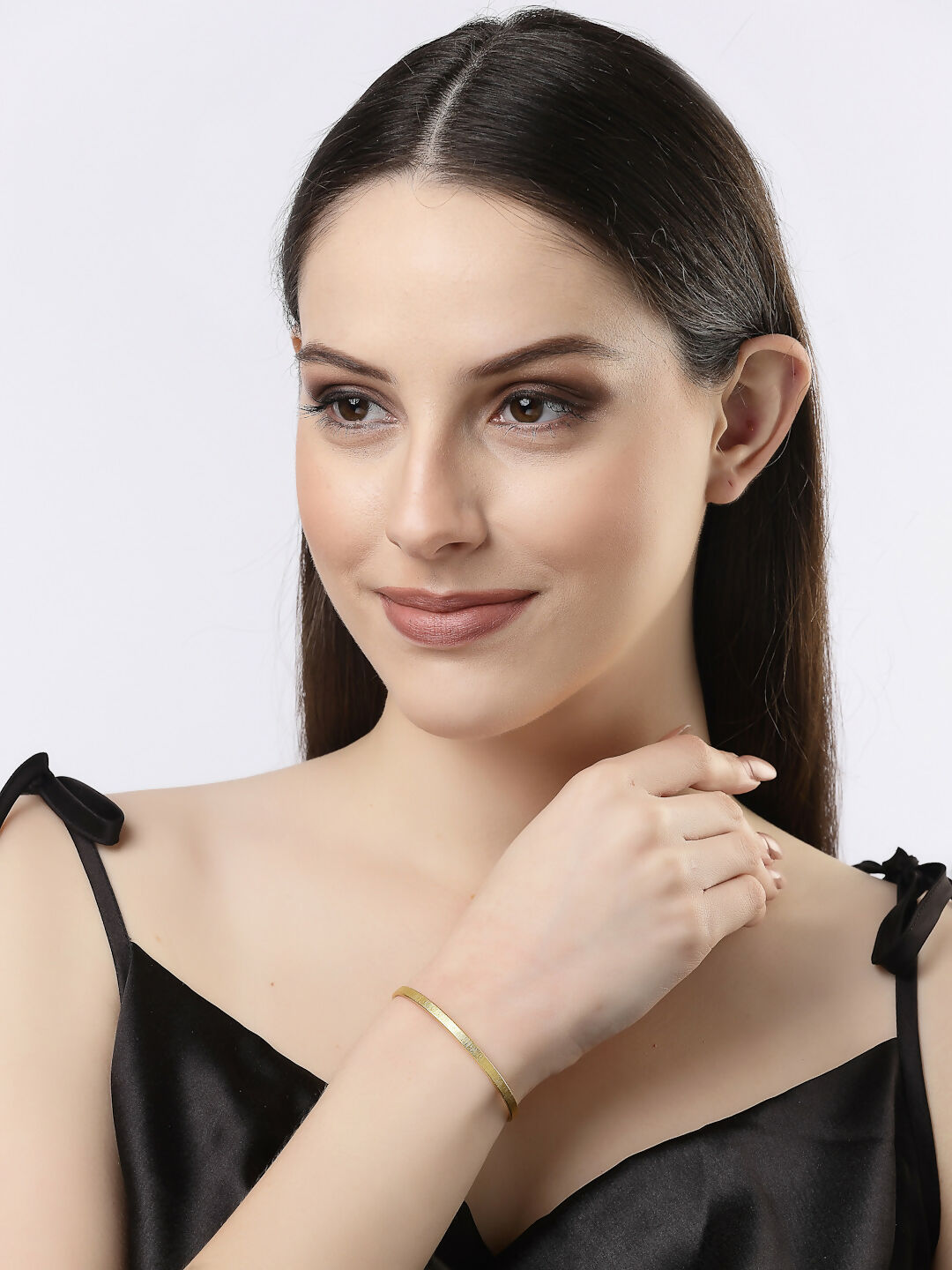 NVR Women Gold-Polished Western Cuff Bracelet | Grab2Buy