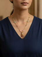 NVR Women Gold Plated Multicolour chain | Grab2Buy