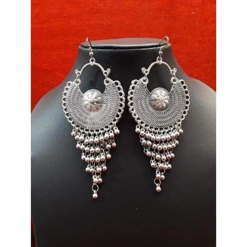 MS Fashion India Half Moon Style Chandbali Earrings With Small Bells | Grab2Buy