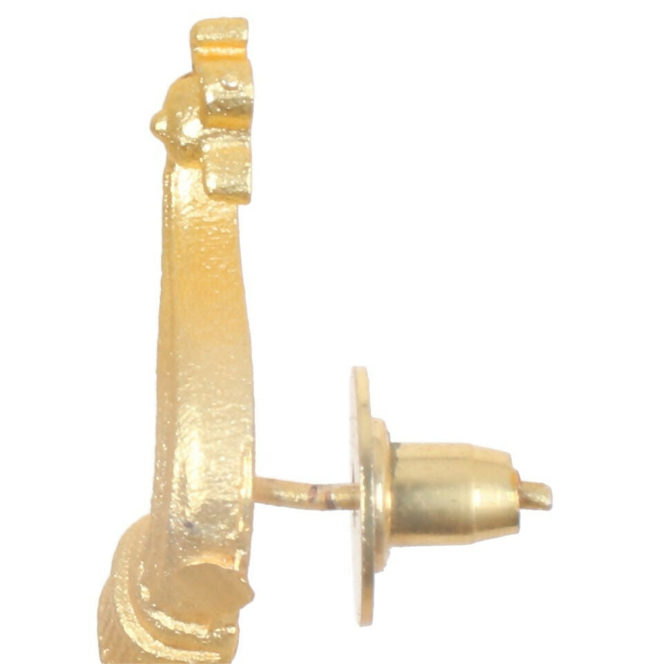 Joban Fashion Women Matte Gold Brass Jhumka | Grab2Buy
