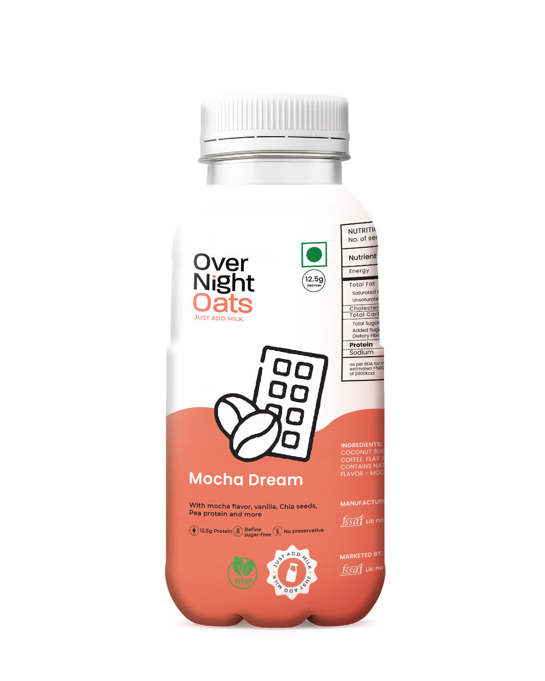 OverNightOats Vegan Mocha Dream Oatmeal | Grab2Buy