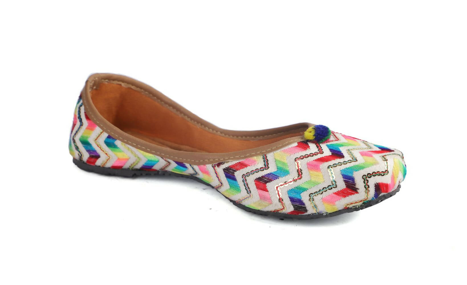 Tiny Bugs Girls Hand Crafted Ethnic Juttis - Multi | Grab2Buy