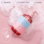 Natural Vibes Activated Shower Gel Body Wash - Glow, Hydrate, Deep Cleanse & Soften | Grab2Buy