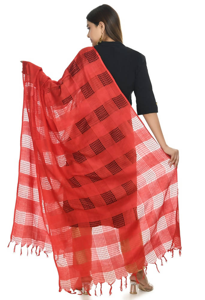 Mominos Fashion Red Window Dupatta | Grab2Buy