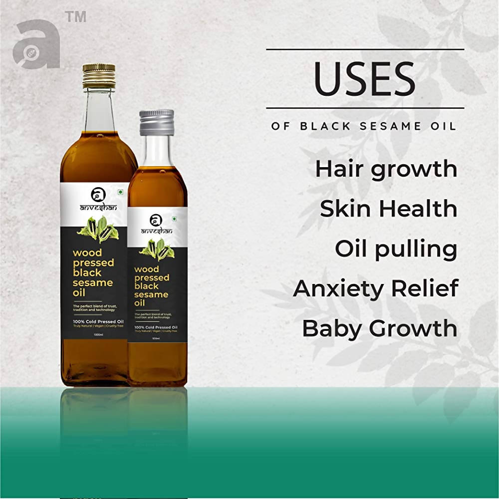 Anveshan Wood Pressed Black Sesame Oil | Grab2Buy