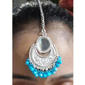 MS Fashion India Blue Color Drops Maang Tikka | Grab2Buy
