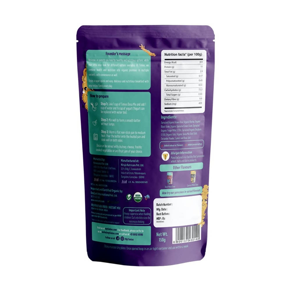 Timios Organic Multi Millet Dosa Mix | Grab2Buy