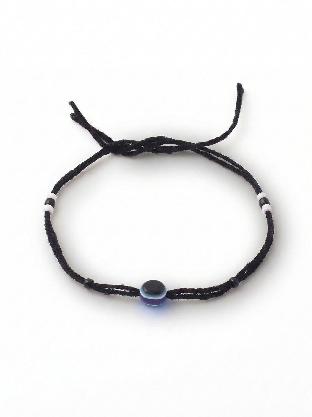 NVR Women Set of 2 Black Beaded Evil Eye Anklet | Grab2Buy