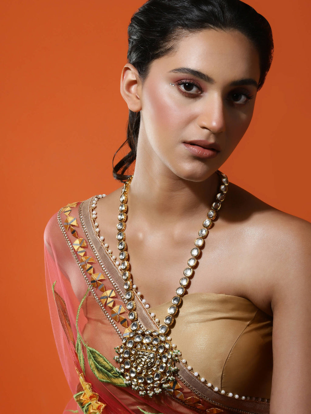 Women's Gold-Polished Necklace - Ruby Raang | Grab2Buy