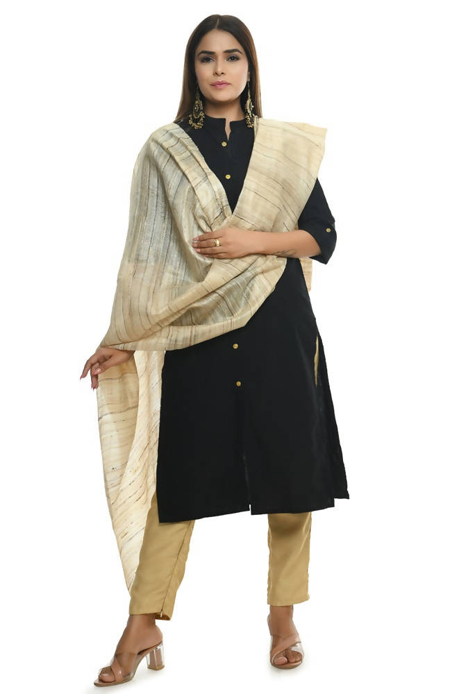 Mominos Fashion Golden Pure Ghichcha Silk Dupatta | Grab2Buy
