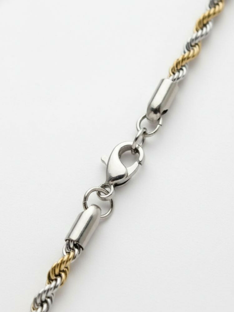 NVR Men's Handcrafted Rhodium Plated Chain | Grab2Buy