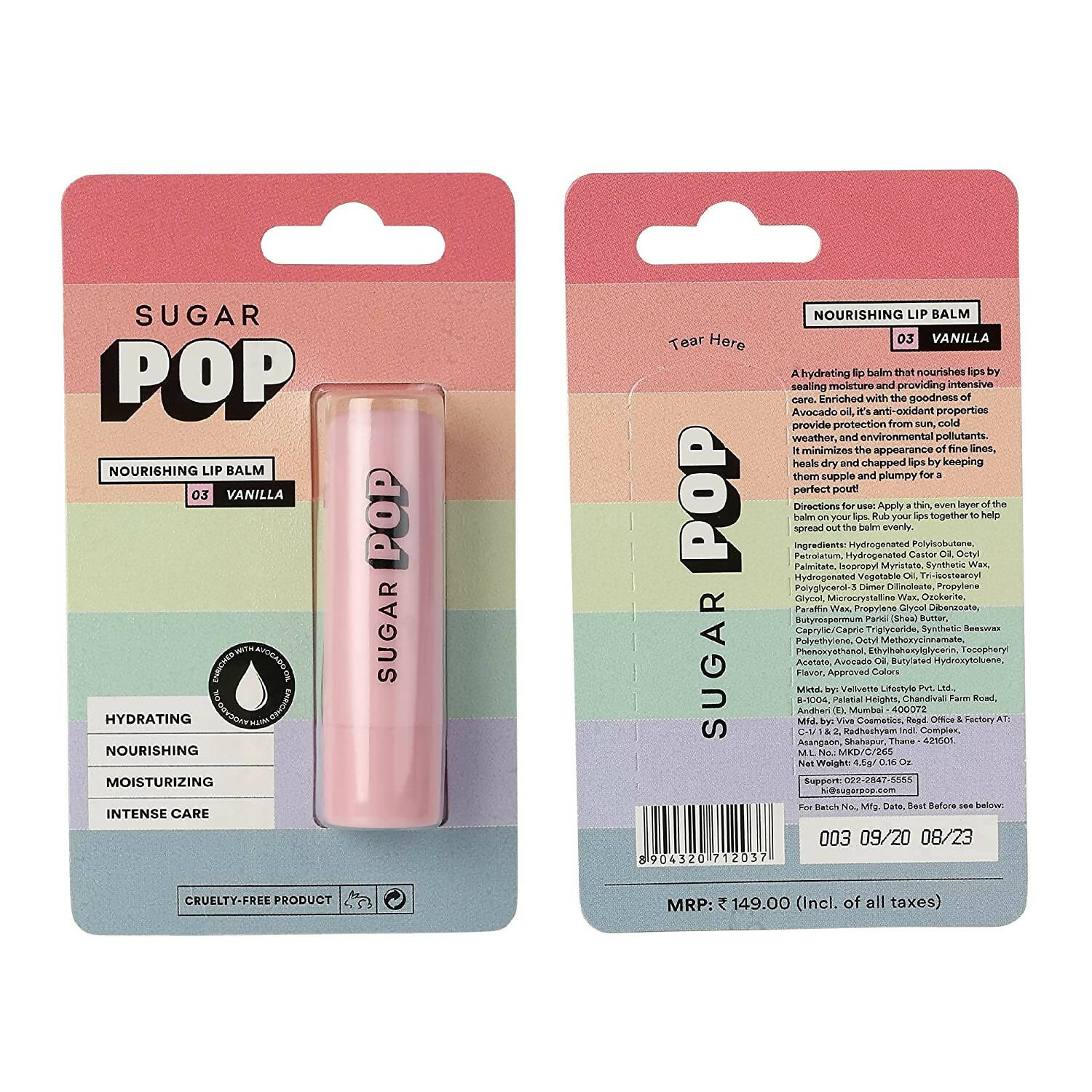 SUGAR POP Nourishing Lip Balm - 03 Vanilla | Grab2Buy