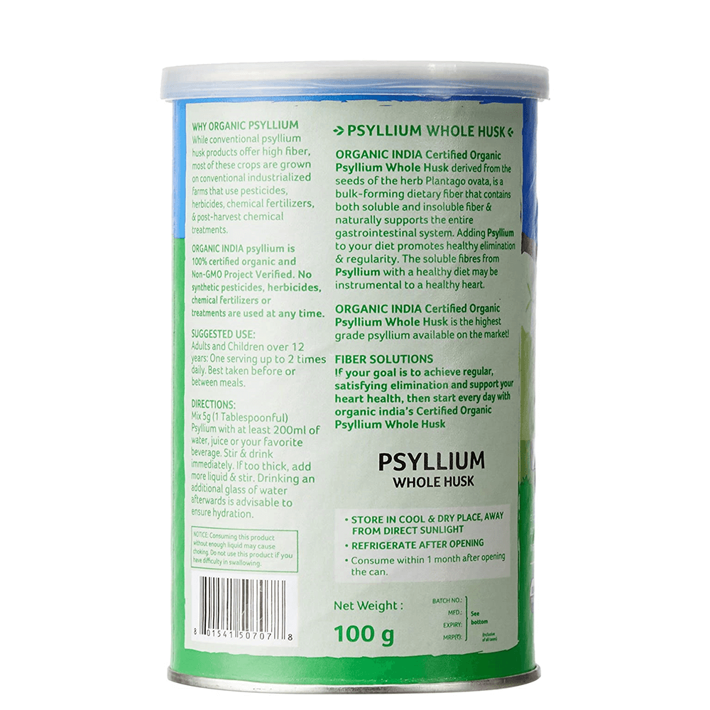 Organic India Psyllium Husk 100 Gram | Grab2Buy