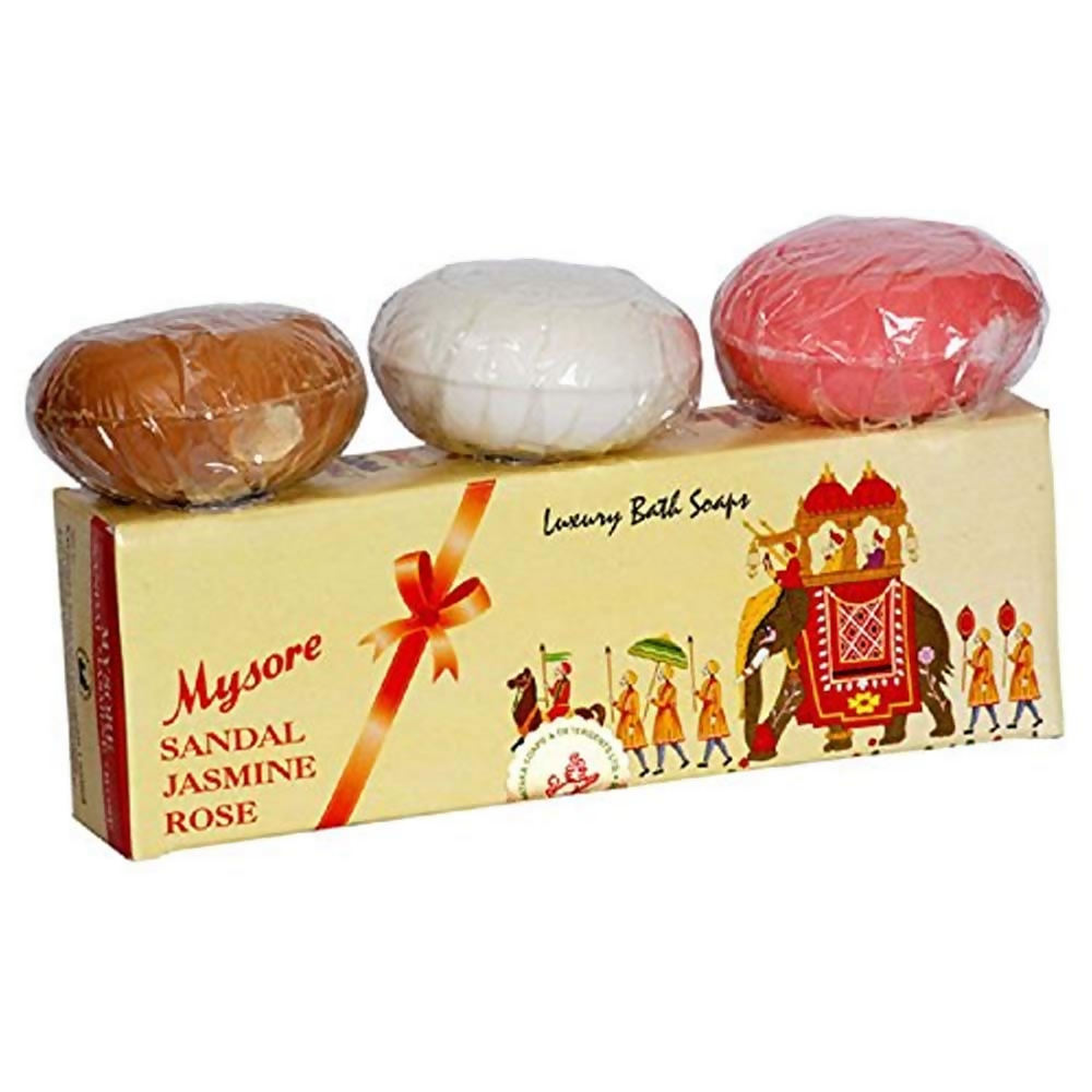 Mysore Sandal Jasmine And Rose Soap Gift Pack | Grab2Buy