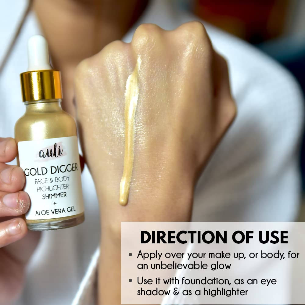 Auli Gold Digger Face & Body Highlighter | Grab2Buy