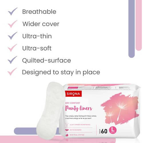 Sirona Dry Comfort Panty Liners | Grab2Buy