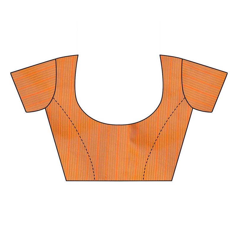 Vamika Orange Cotton Silk Weaving Saree (Binita Orange) | Grab2Buy