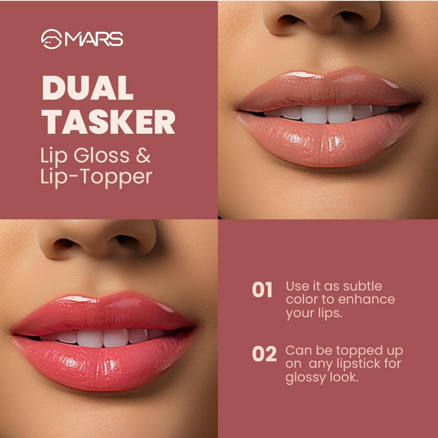 MARS Cosmetics Clear Quartz Tinted Lip Gloss | Grab2Buy