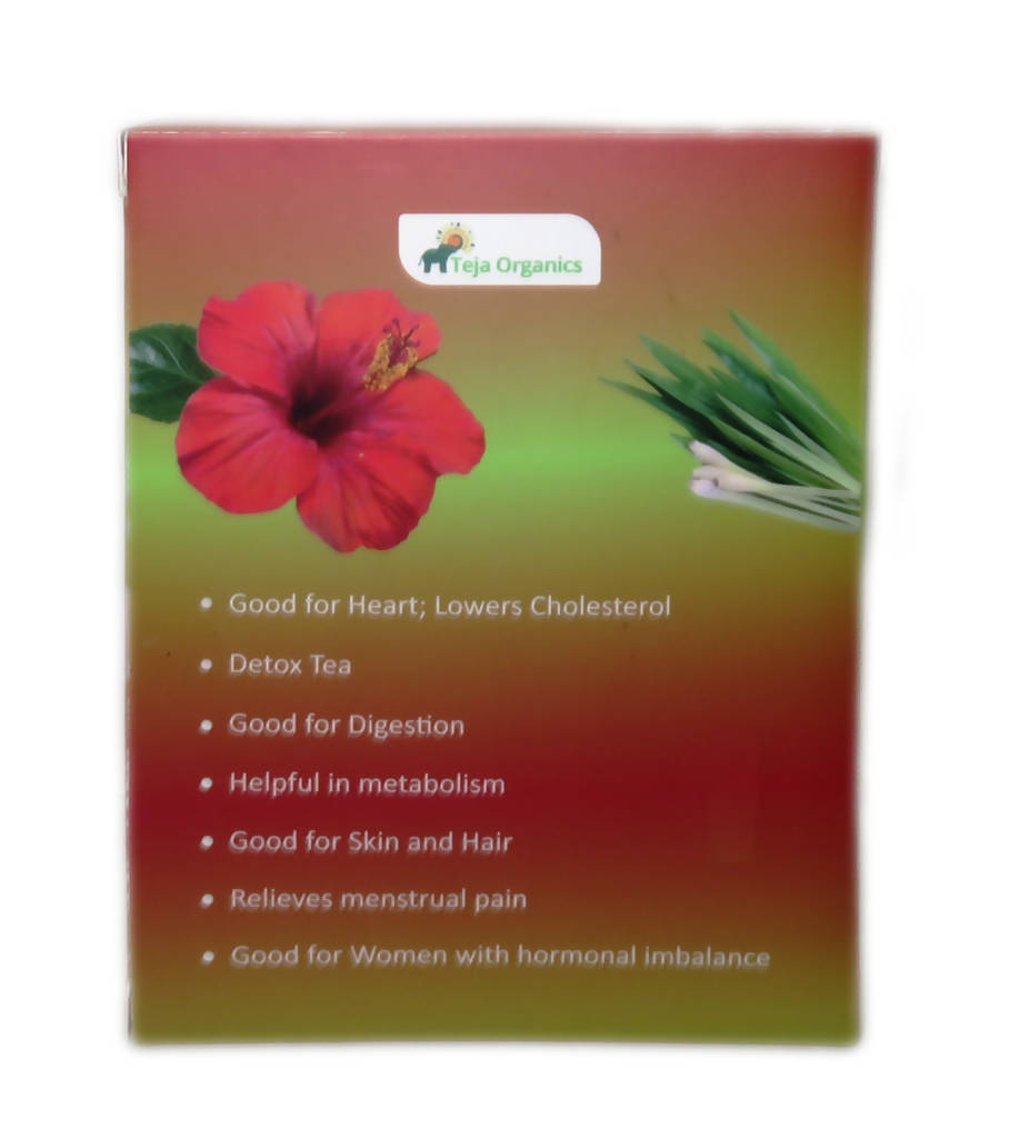 Teja Organics Hibiscus & Lemongrass Tea Bags | Grab2Buy
