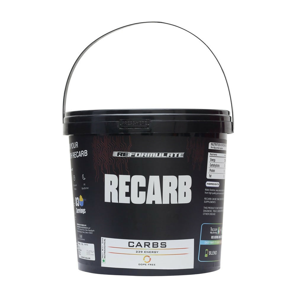 Reformulate Recarb I Carbs I 239 Energy I Nutraceutical - Unflavoured | Grab2Buy
