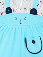 NammaBaby Baby Girl's A-Line Mini Frock Dress - Blue | Grab2Buy