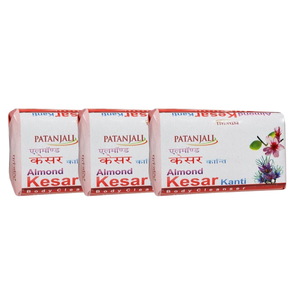 Patanjali Almond Kesar Kanti Body Cleanser Soap (75 gms) | Grab2Buy