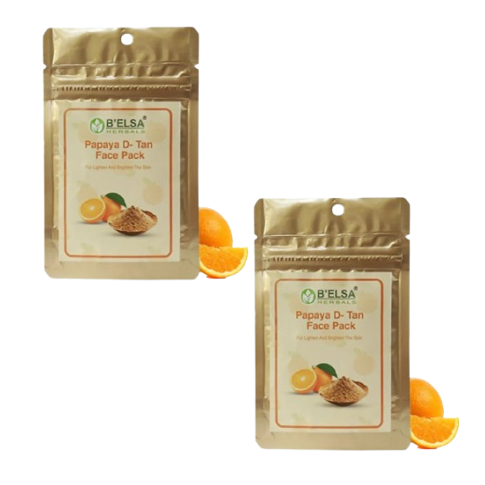 Belsa Herbals Organic Lighten And Brighten Orange Face Pack | Grab2Buy