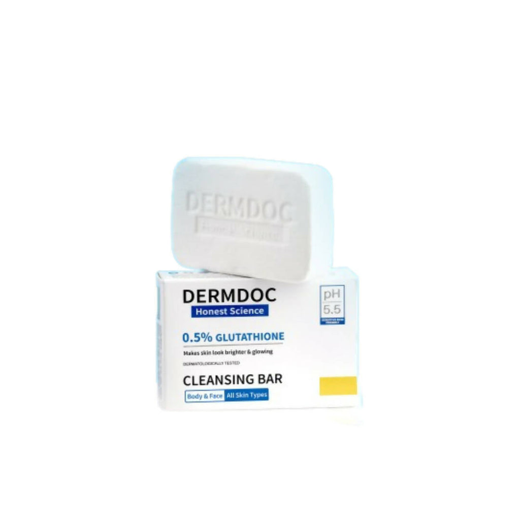 Dermdoc 0.5% Glutathione Cleansing Bar for Brighter & Glowing, All skin Types | Grab2Buy