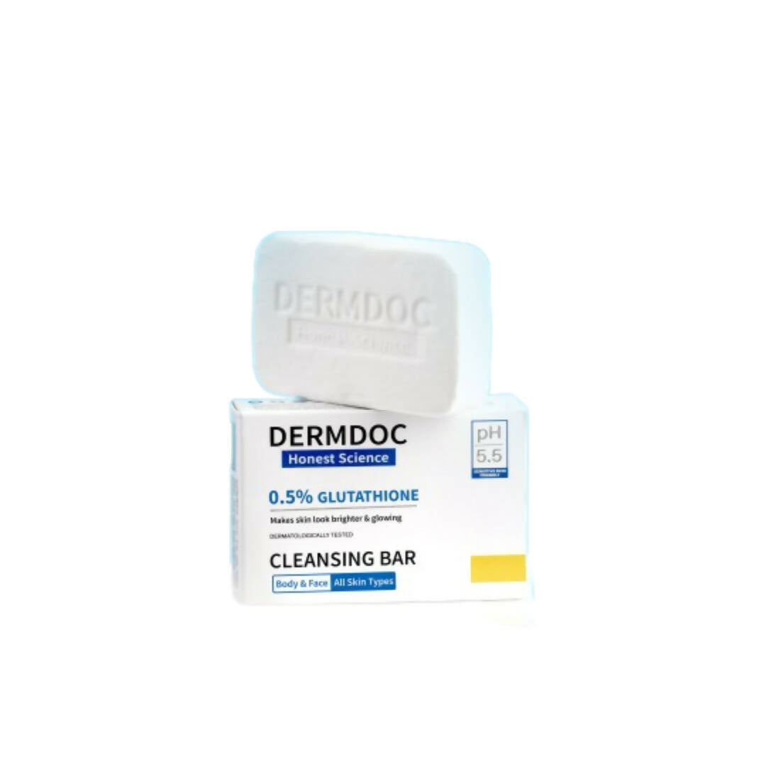 Dermdoc 0.5% Glutathione Cleansing Bar for Brighter & Glowing, All skin Types | Grab2Buy