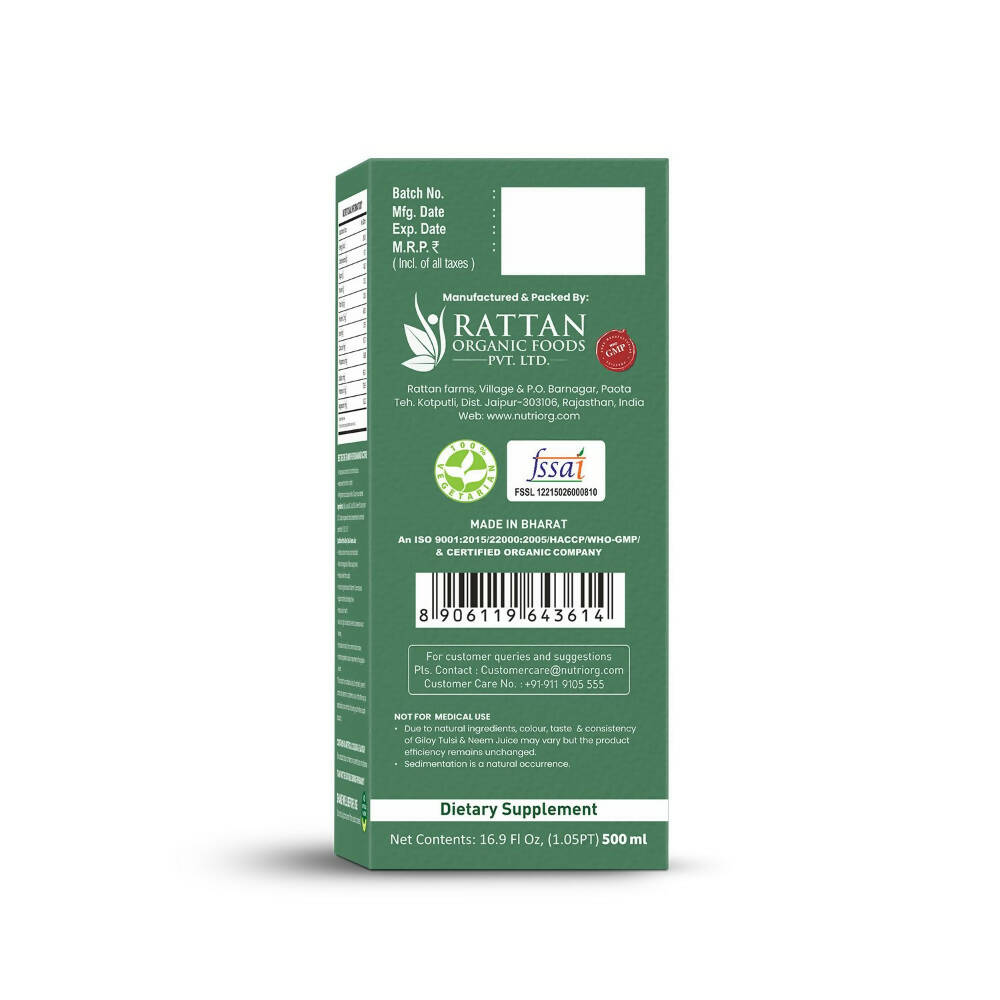 Nutriorg Giloy With Neem & Tulsi Juice | Grab2Buy