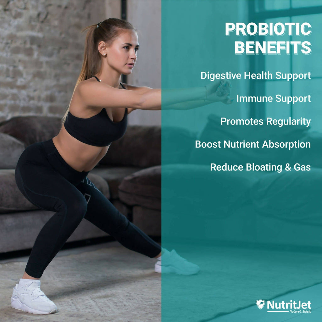 NutritJet Probiotic Supplement 50 Billion CFU Veg Capsules | Grab2Buy