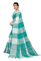Vamika White Cotton Silk Weaving Saree (Gamma Checks White) | Grab2Buy