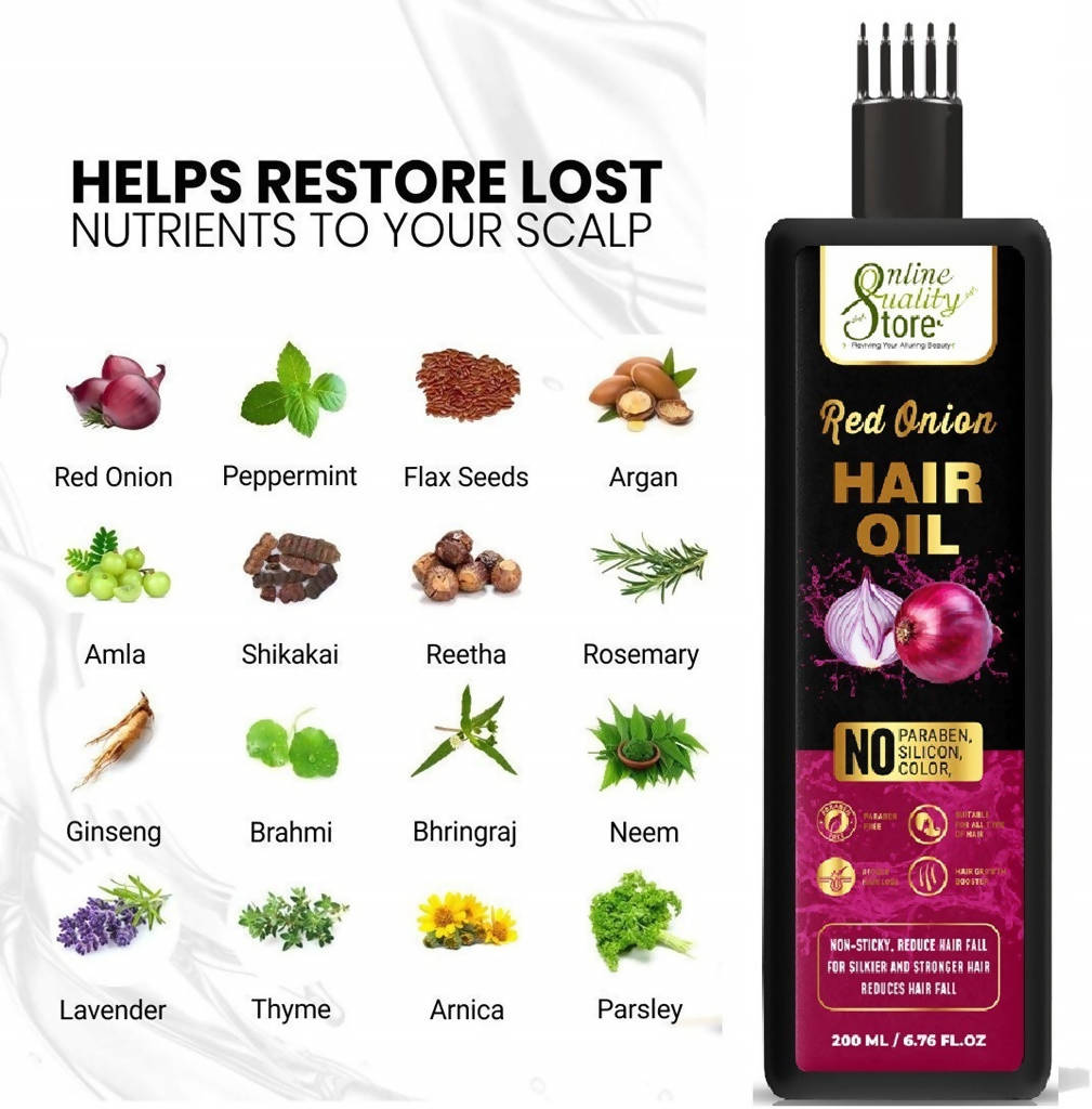 Online Quality Store Red Onion Hair Oil | Grab2Buy