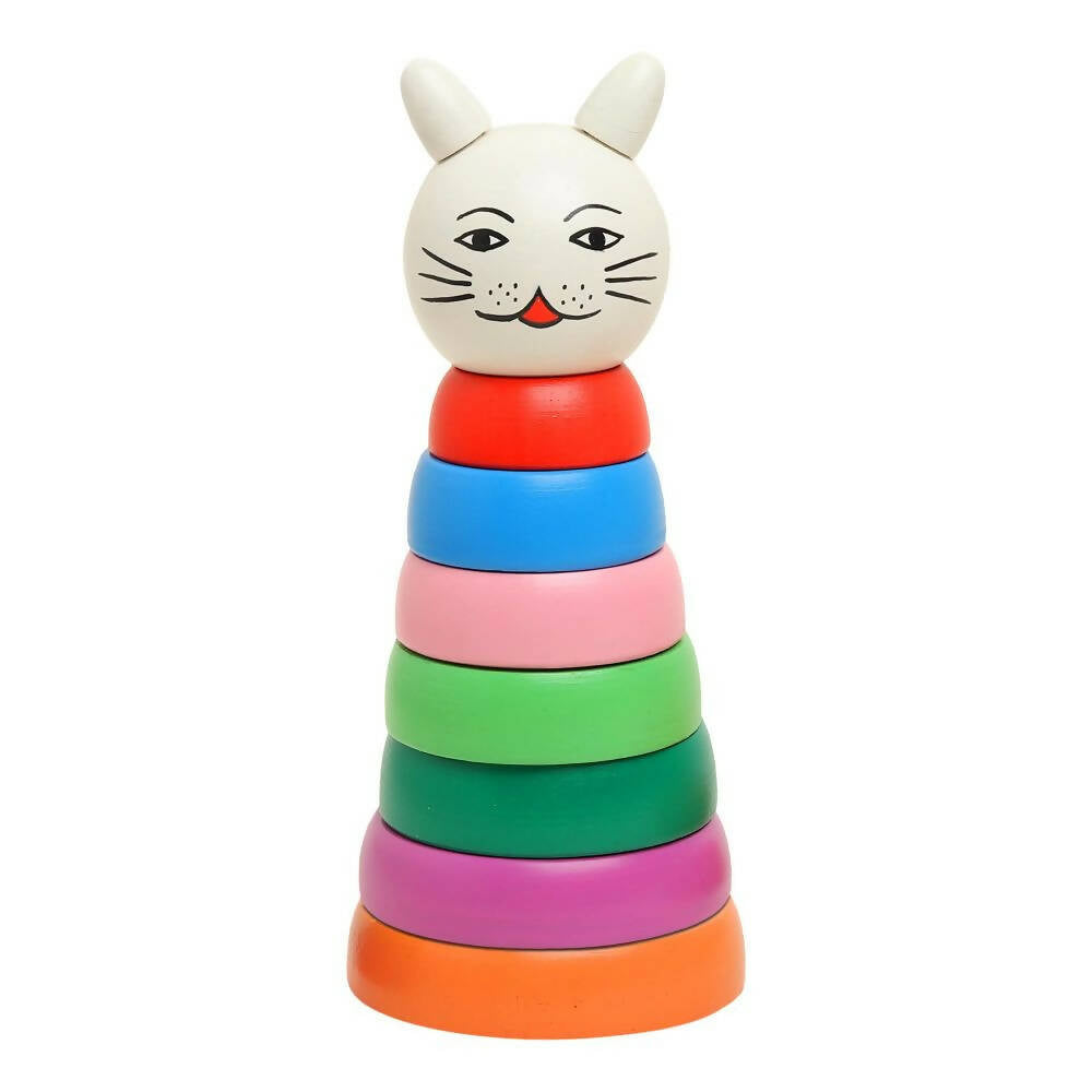 Matoyi Wooden Rainbow Cat Stacker | Grab2Buy