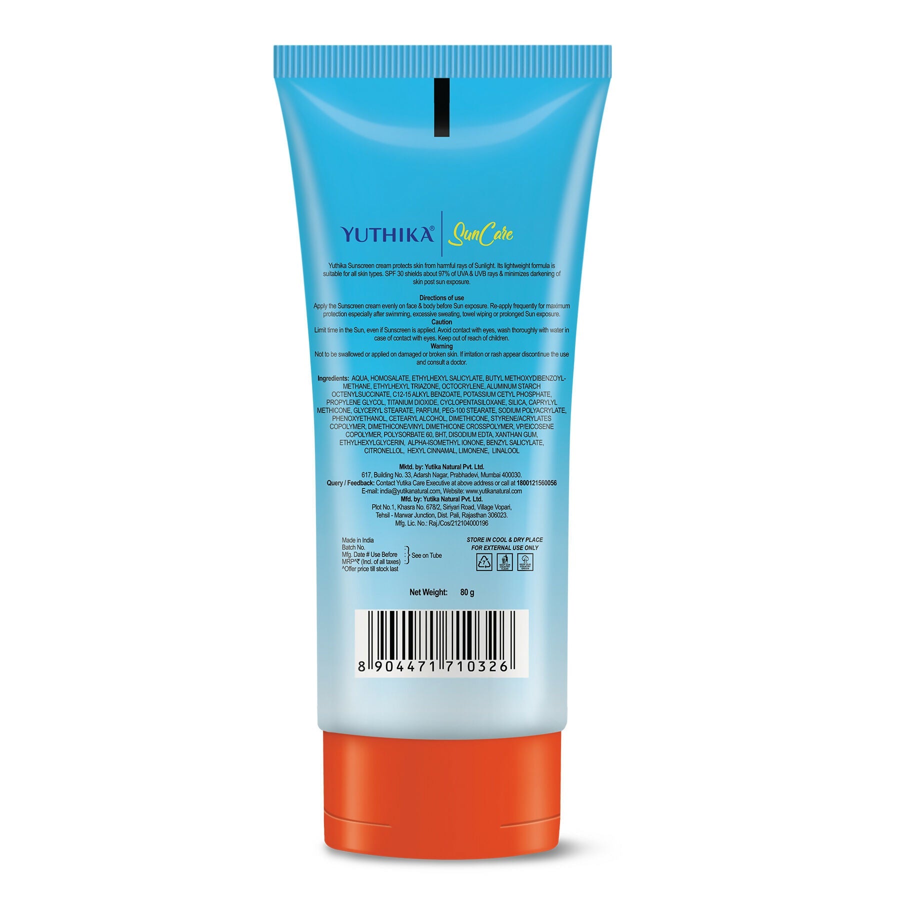 Yuthika Sunscreen Lotion SPF 30 PA+++ | Grab2Buy