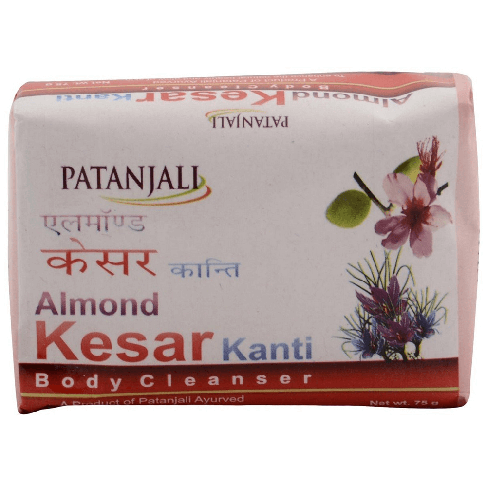 Patanjali Almond Kesar Kanti Body Cleanser Soap (75 gms) | Grab2Buy