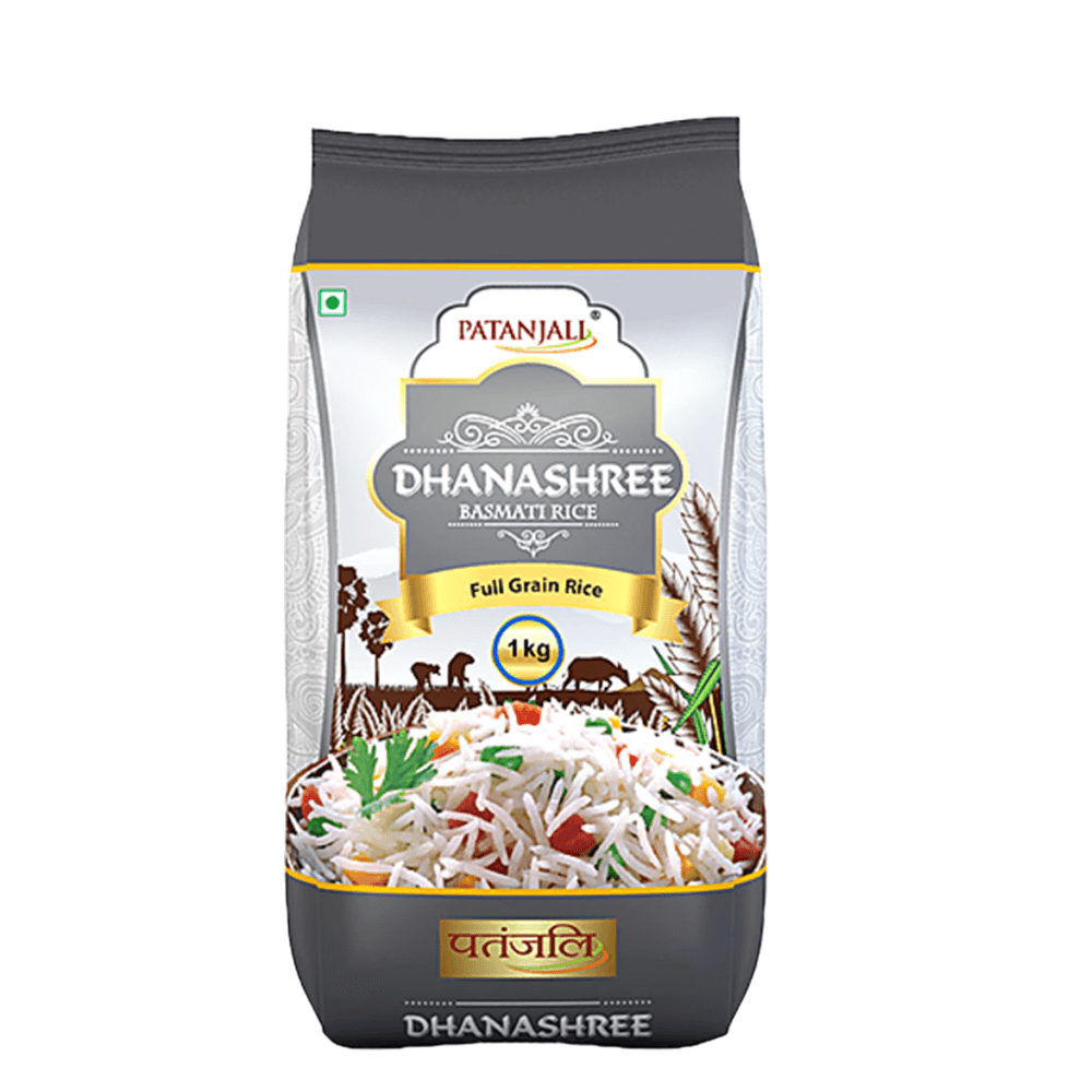 Patanjali Dhanashree Basmati Rice (1 kg) | Grab2Buy