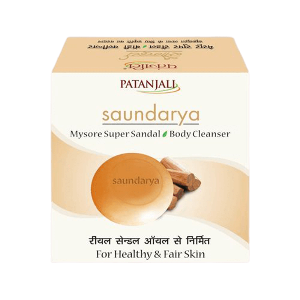 Patanjali Saundarya Mysore Super Sandal Body Cleanser (75 GM) | Grab2Buy