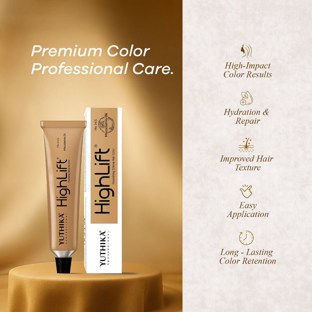 Yuthika Professional High lift Creme Hair Colour 12.5 Very Light Mahogany Brown | Grab2Buy