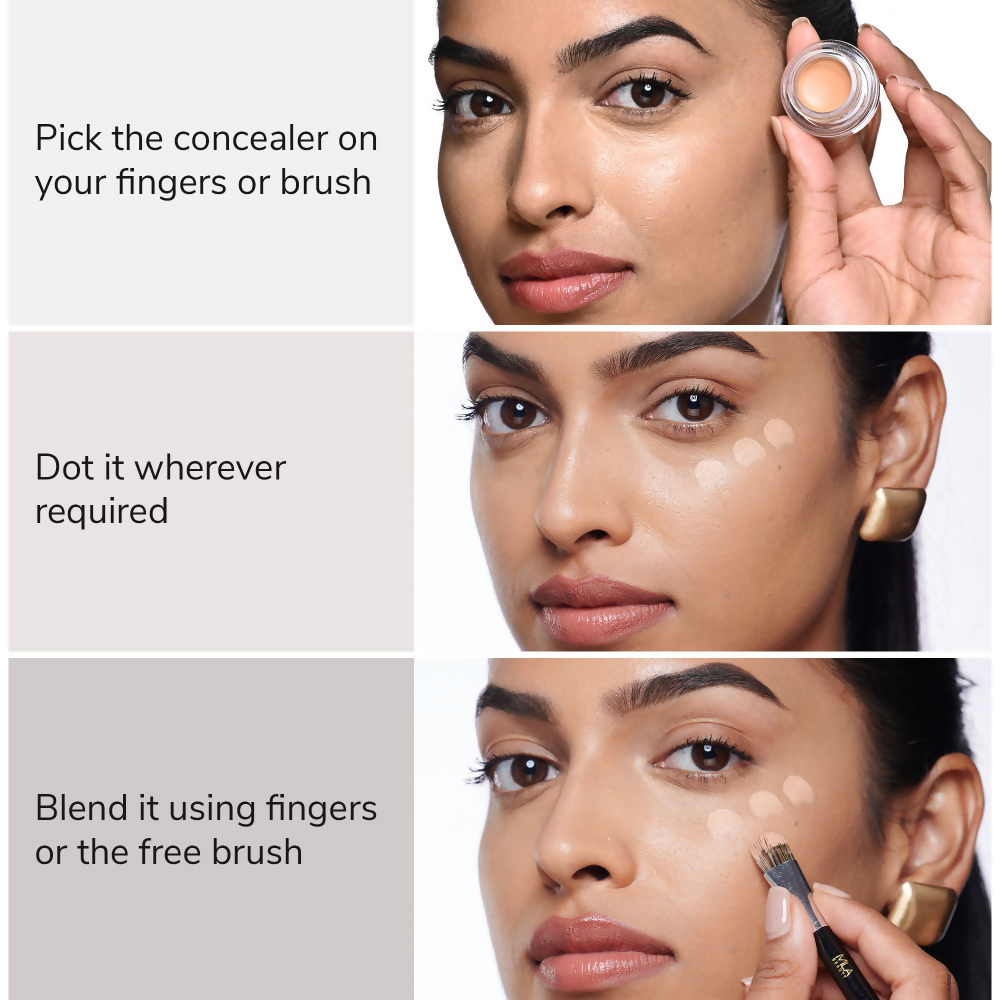 Mila Beaute Conceal It Pot Concealer Creamy Matte Finish with SPF 15 - Pure Beige | Grab2Buy