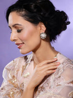 Round Pearl Earrings- Ruby Raang | Grab2Buy