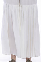 Mominos Fashion Reyon Cotton Off White Palazzo | Grab2Buy