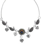 VOJ Set Of 2 Silver Plated Peacock Handcrafted Anklets | Grab2Buy