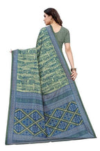 Vamika Printed Green Crepe Silk Saree (ICE GREEN) | Grab2Buy